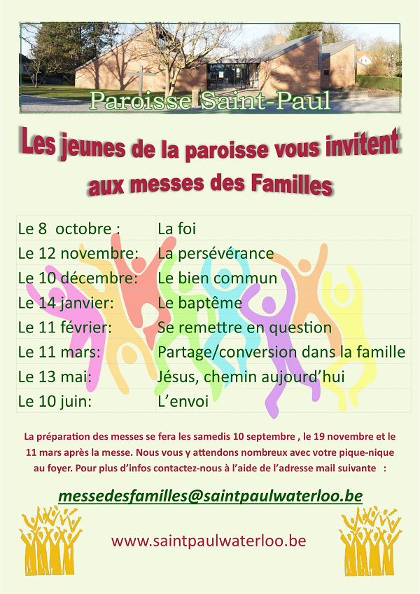 calendrier messe familles